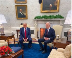 Biden & Trump se reúnen en la Casa Blanca