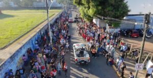 Aceleran el paso, caravana de migrantes avanza desde el sur de México  busca llegar a EEUU antes de la posesión de Donald Trump