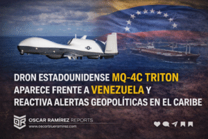Dron estadounidense MQ-4C Triton reaparece frente a Venezuela y reactiva alertas geopolíticas en el Caribe