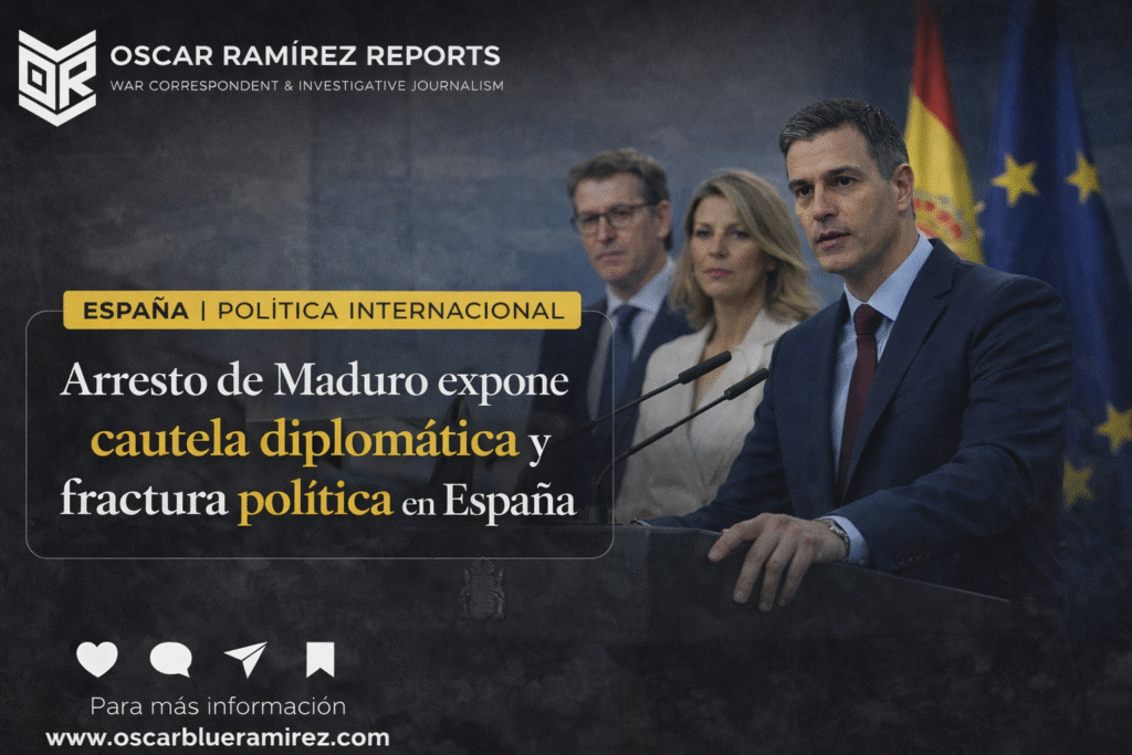España reacciona con cautela y división política tras el arresto de Nicolás Maduro