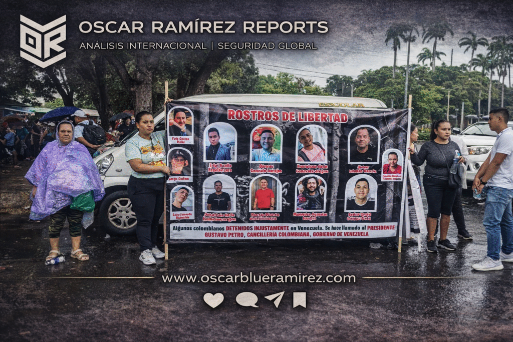 Familiares de colombianos detenidos en Venezuela protestan en la frontera para exigir su liberación